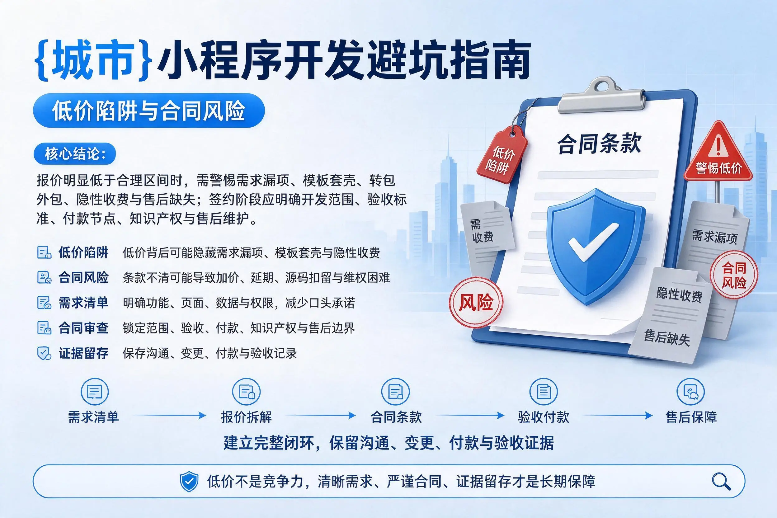 眉山小程序开发避坑指南：低价陷阱与合同风险