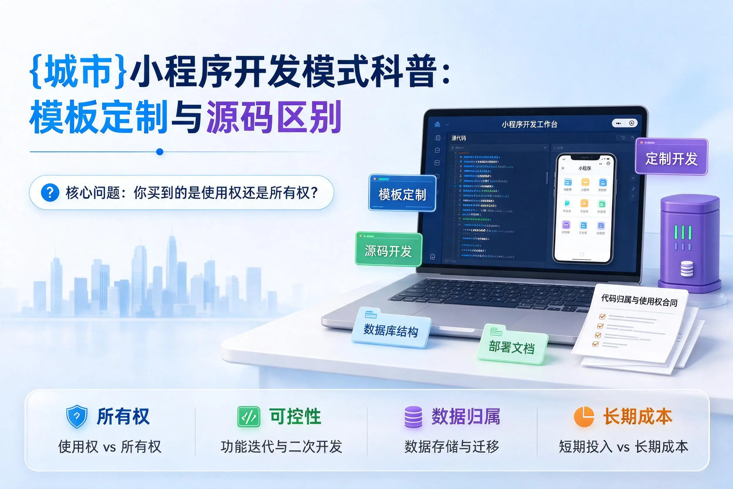 眉山小程序开发模式科普：模板定制与源码区别