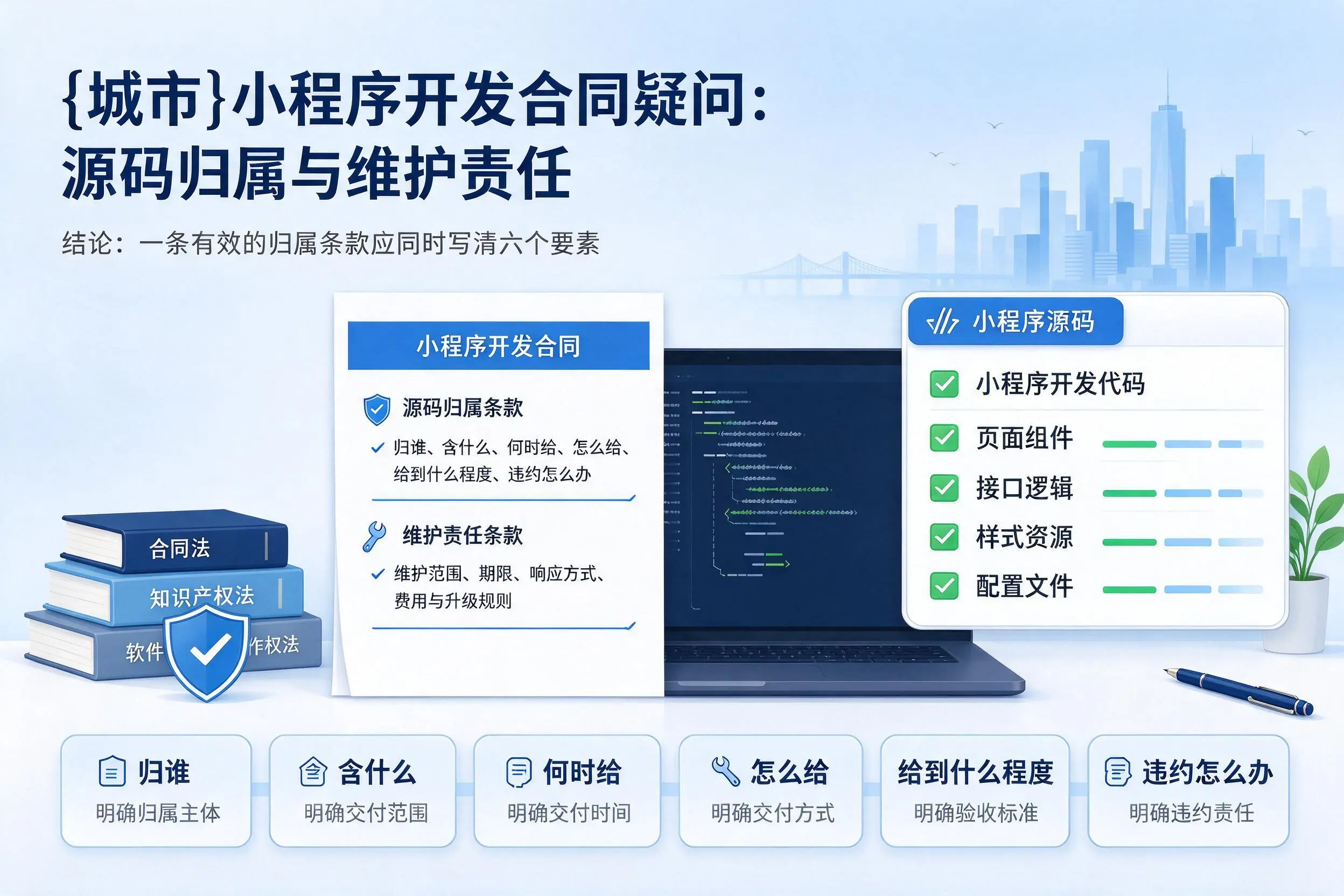 眉山小程序开发合同疑问：源码归属与维护责任