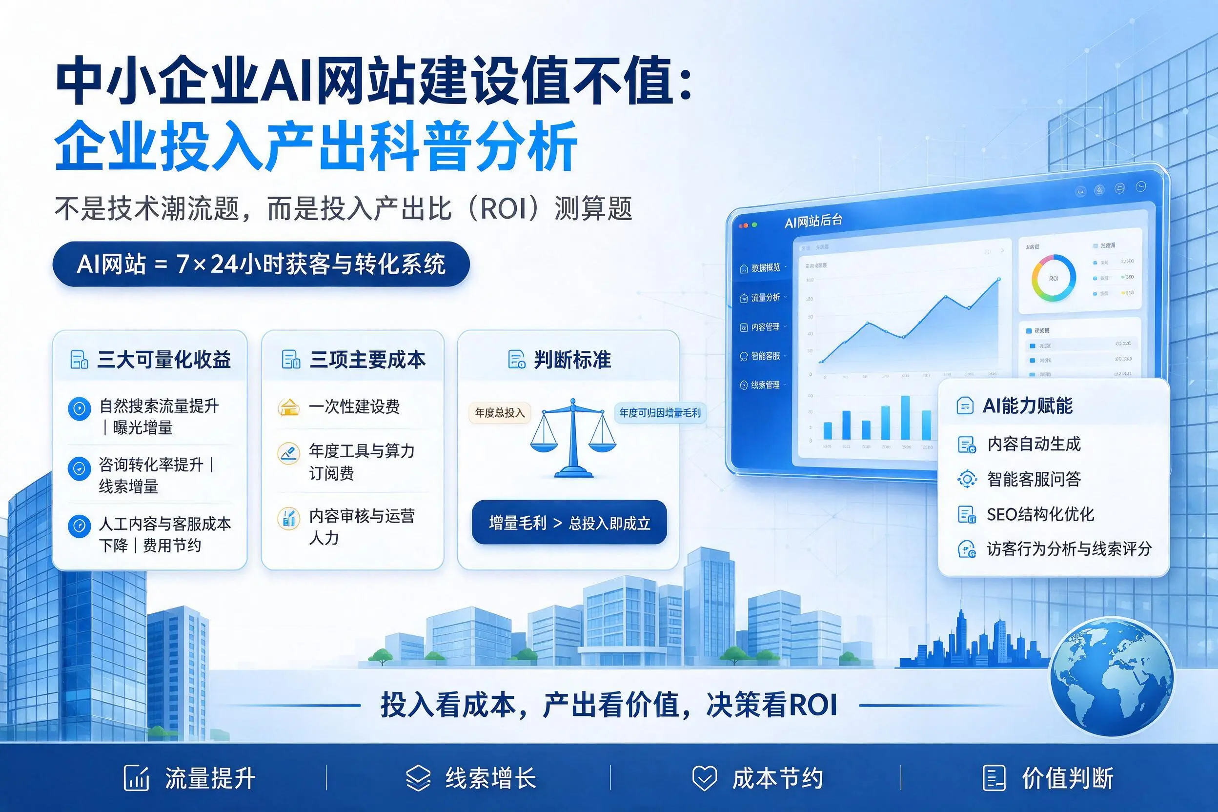 中小企业AI网站建设值不值:眉山企业投入产出科普分析