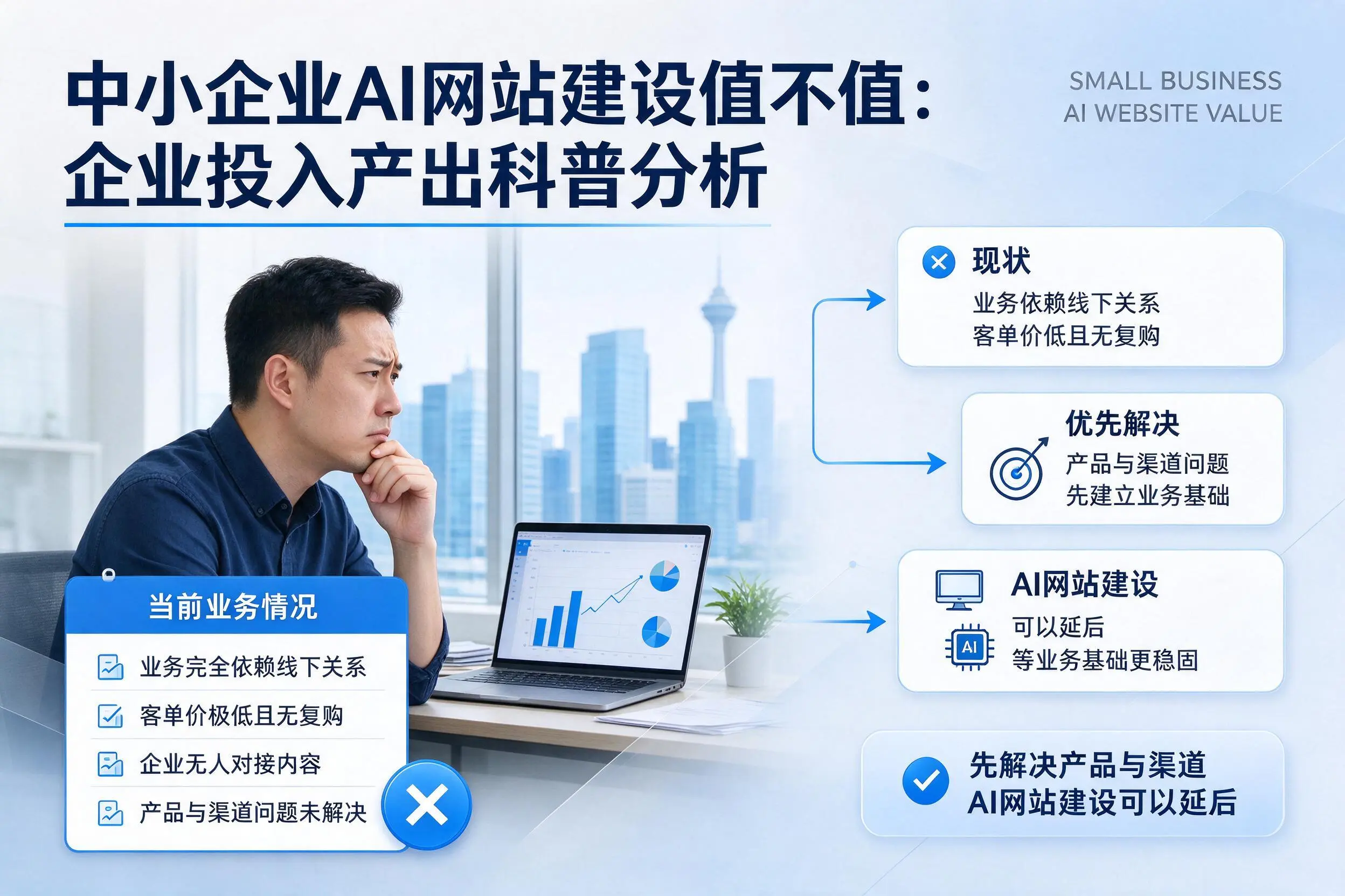 中小企业AI网站建设值不值:眉山企业投入产出科普分析