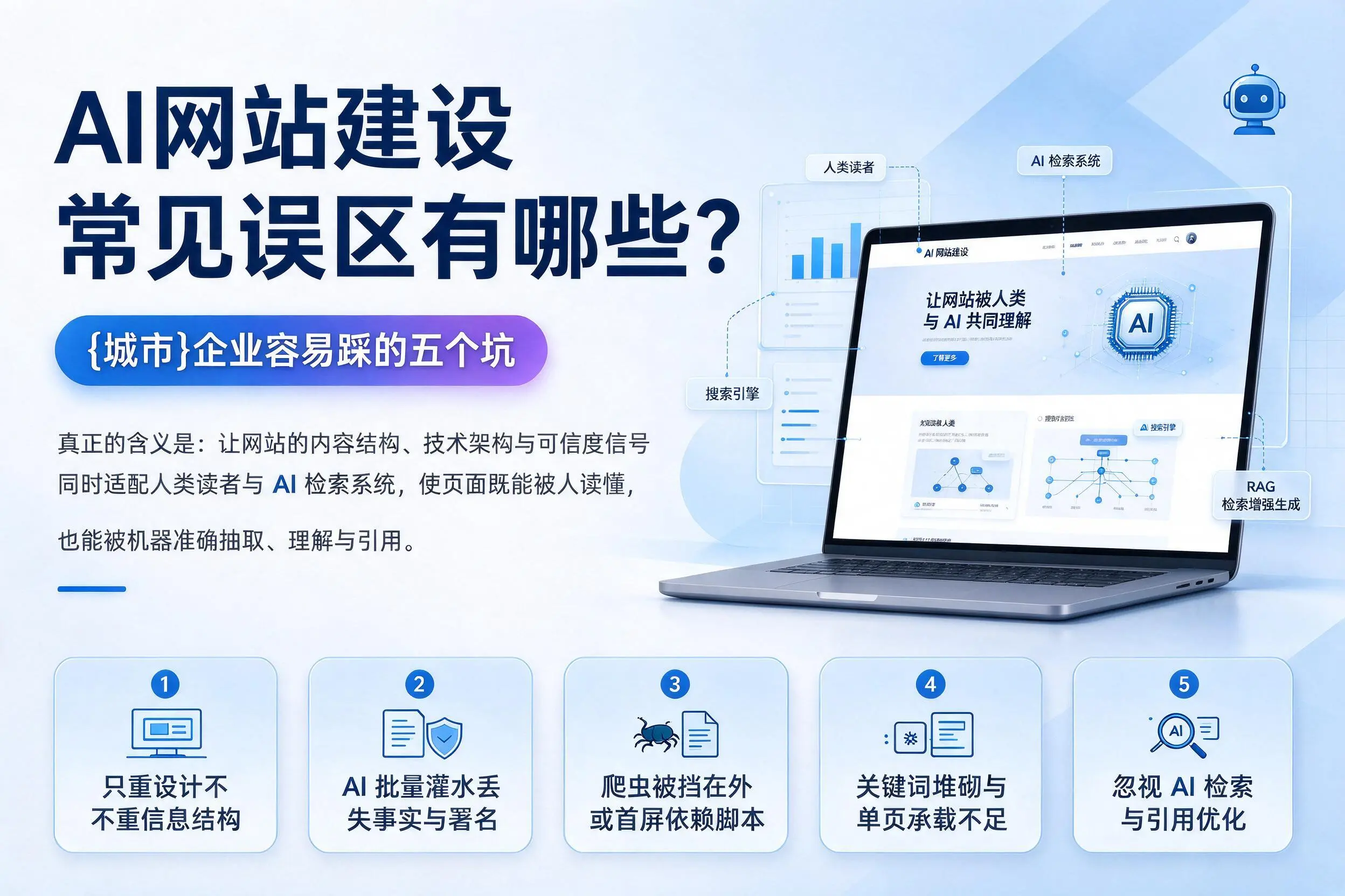 AI网站建设常见误区有哪些?眉山企业容易踩的五个坑