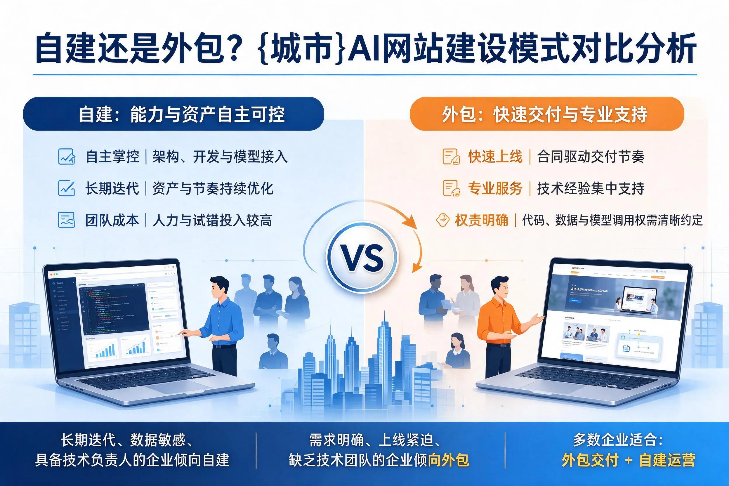 自建还是外包？眉山AI网站建设模式对比分析