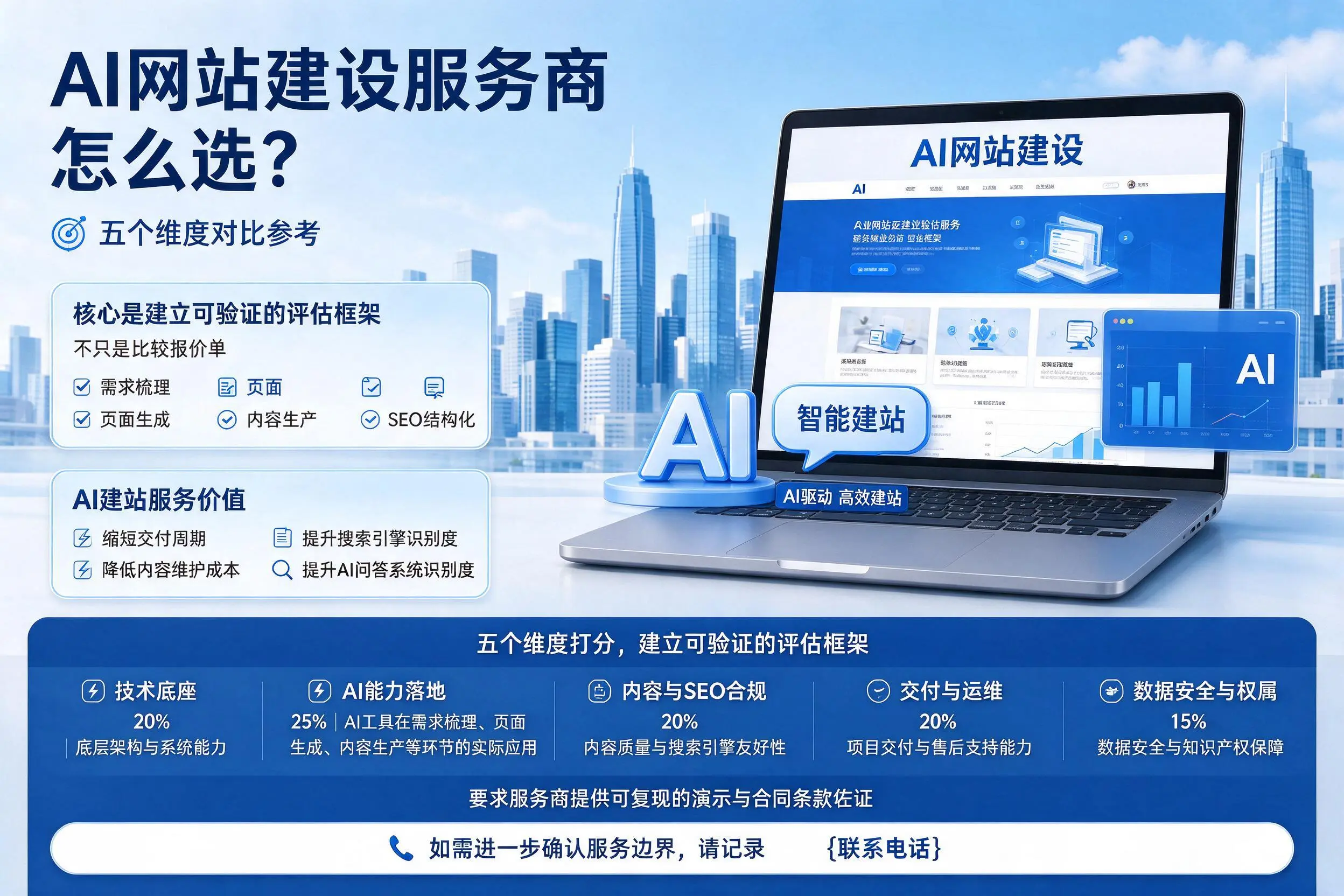 眉山AI网站建设服务商怎么选？五个维度对比参考