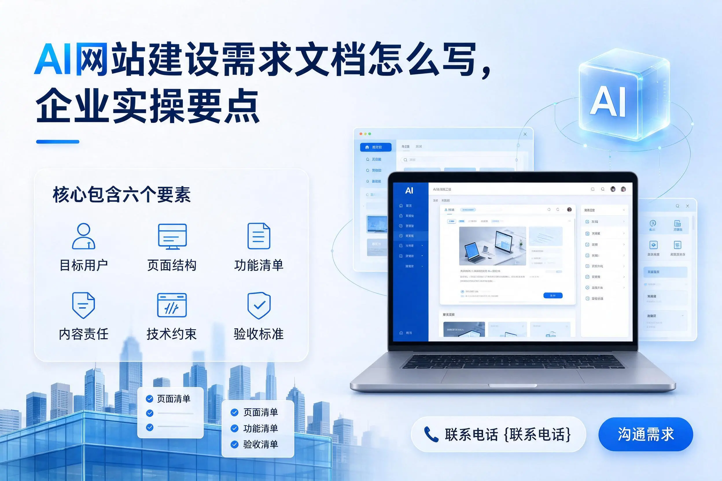 AI网站建设需求文档怎么写，眉山企业实操要点