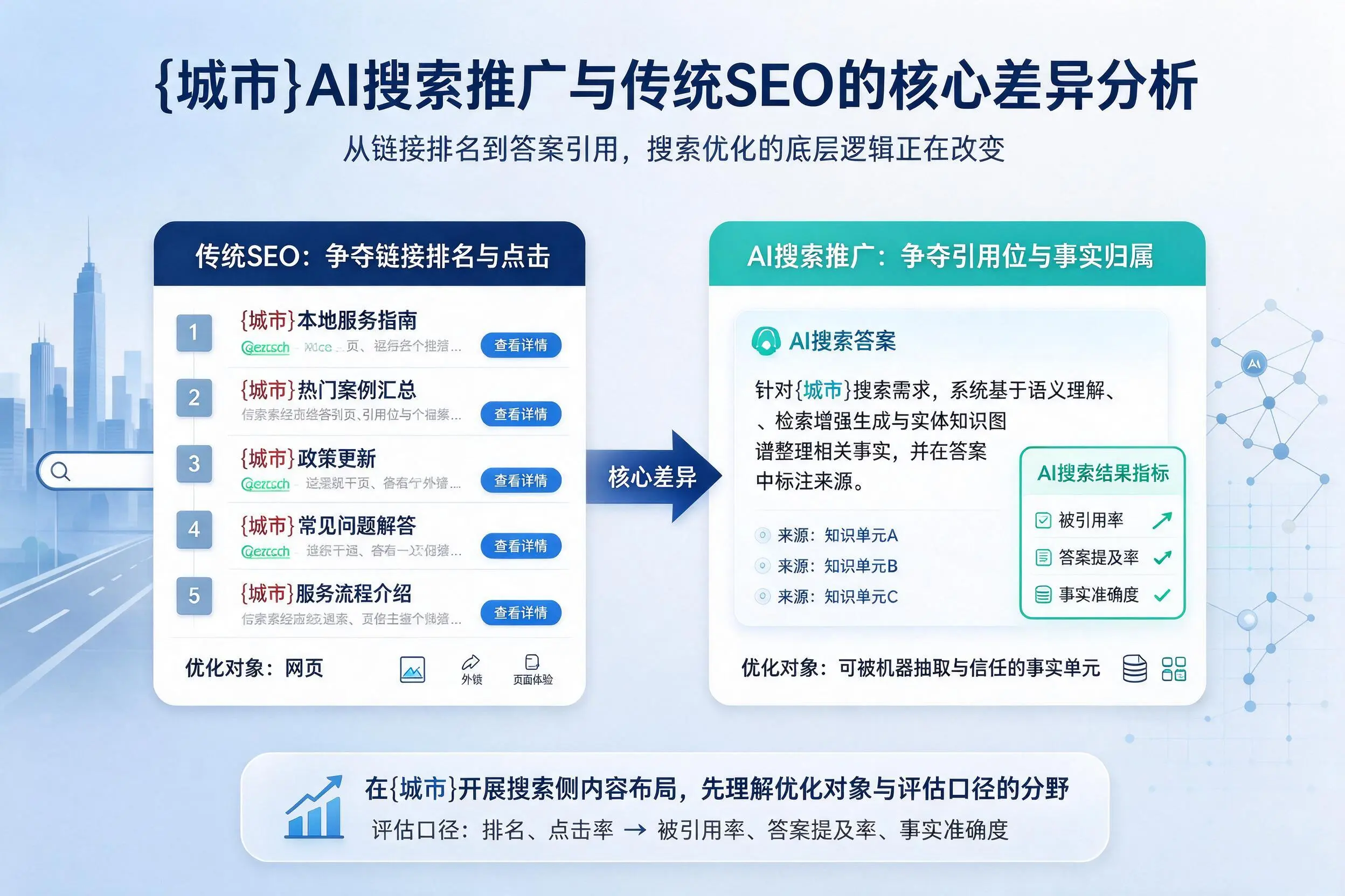 眉山AI搜索推广与传统SEO的核心差异分析